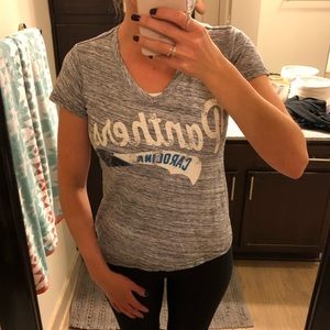Carolina Panthers T Shirt. Grey, size small